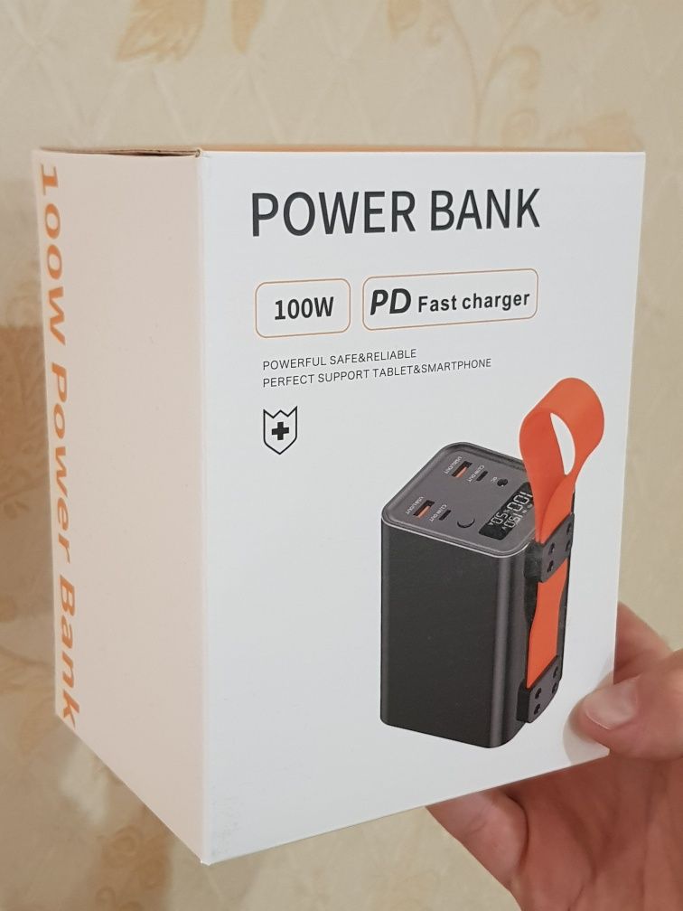 60000mAh 165w Mangust повербанк з ДБЖ DC5521  12V 65Вт з ліхтарем