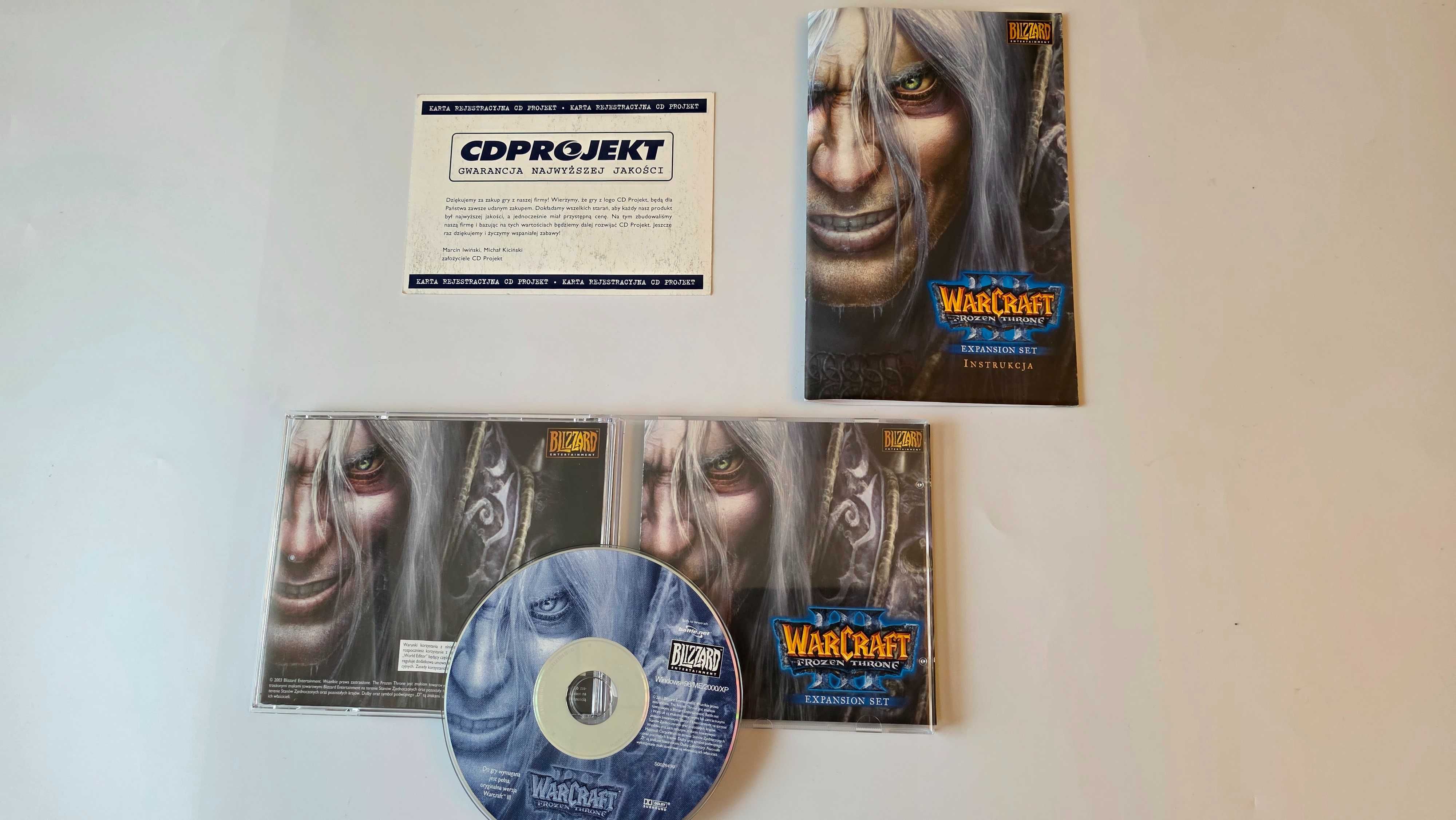 PC big box Warcraft 3 PL Frozen throne premiera jak nowa