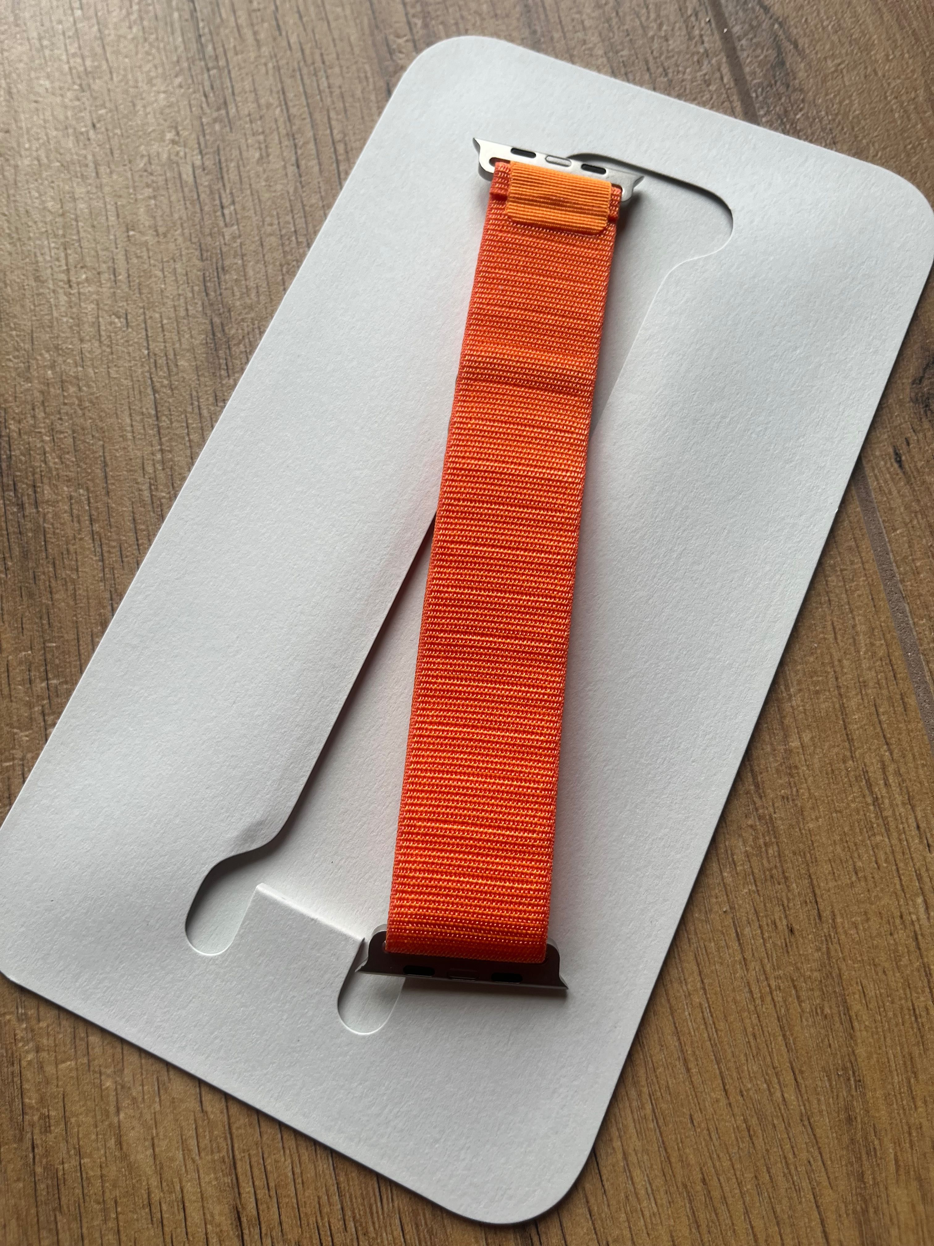 Oryginalna opaska Trail Loop Orange Apple Watch NOWE