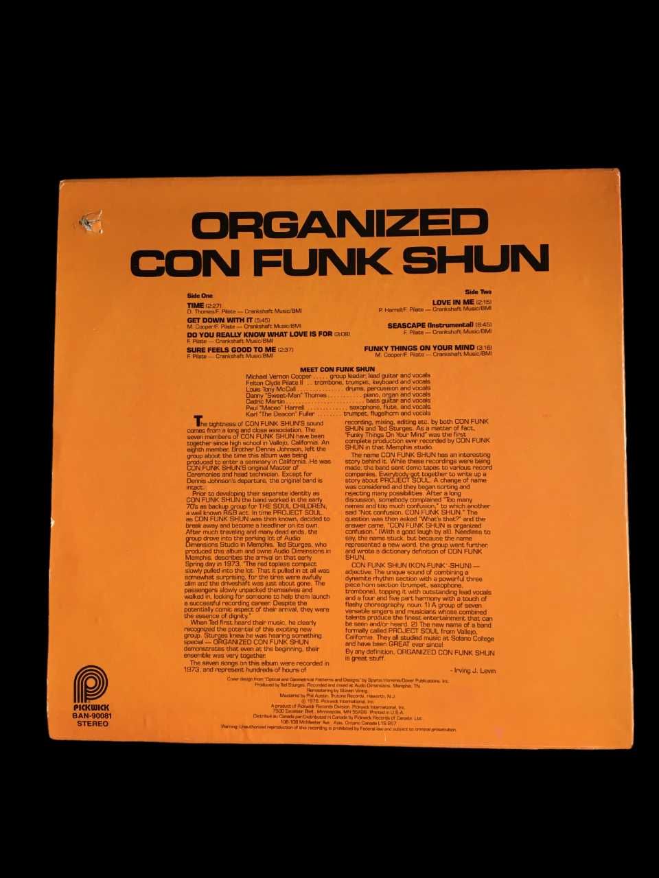 Organized Con Funk Shun - Con Funk Shun Vinyl