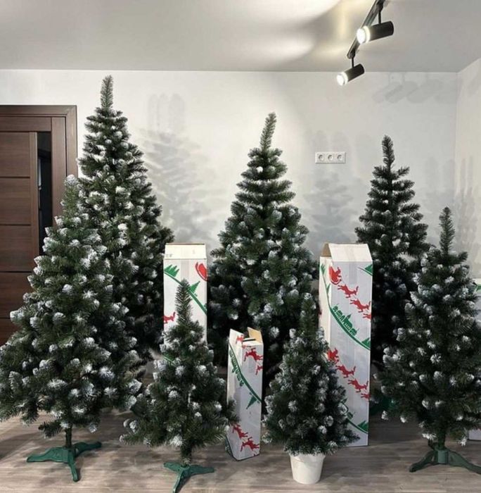 ОЧЕНЬ ПУШИСТАЯ штучная ёлка с белыми кончиками/Ассортимент/ Ялинка/Ель