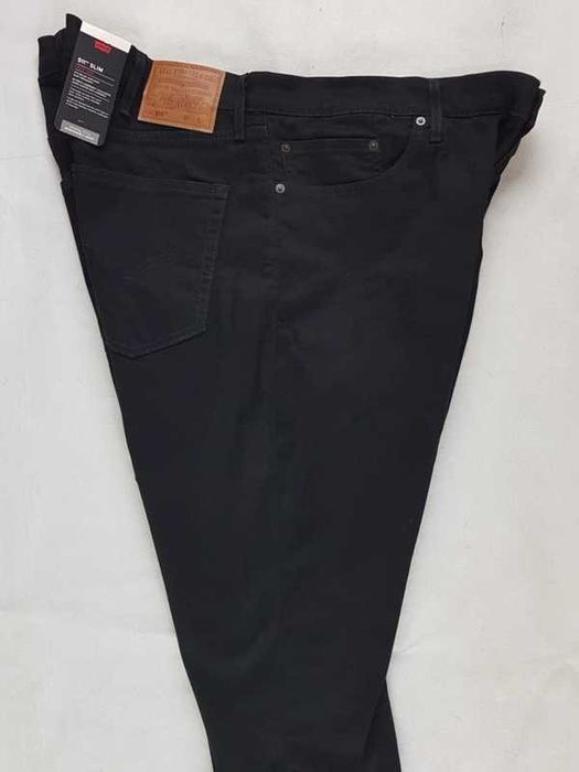 Jeansy Levi's 511 Slim męskie Big&Tall czarne Levisy nowe duże W46/L34