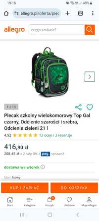 Sprzedam plecak szkolny