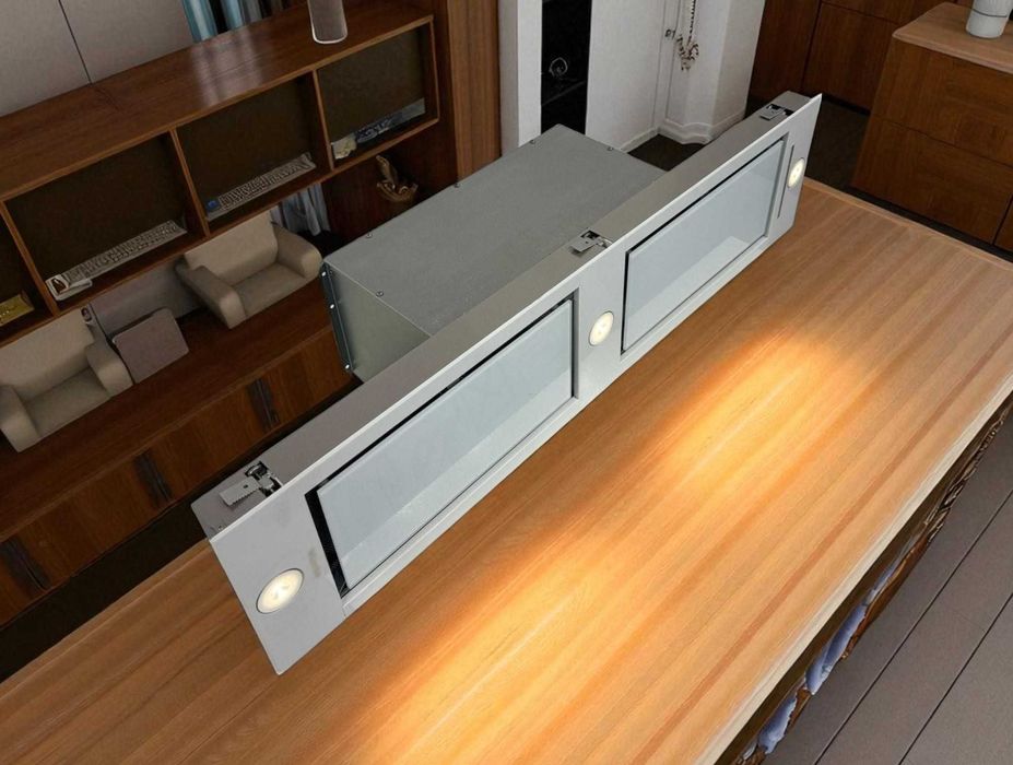 Витяжка Miele / Міле DA 2620, вбудована, 118 см, LED, біла