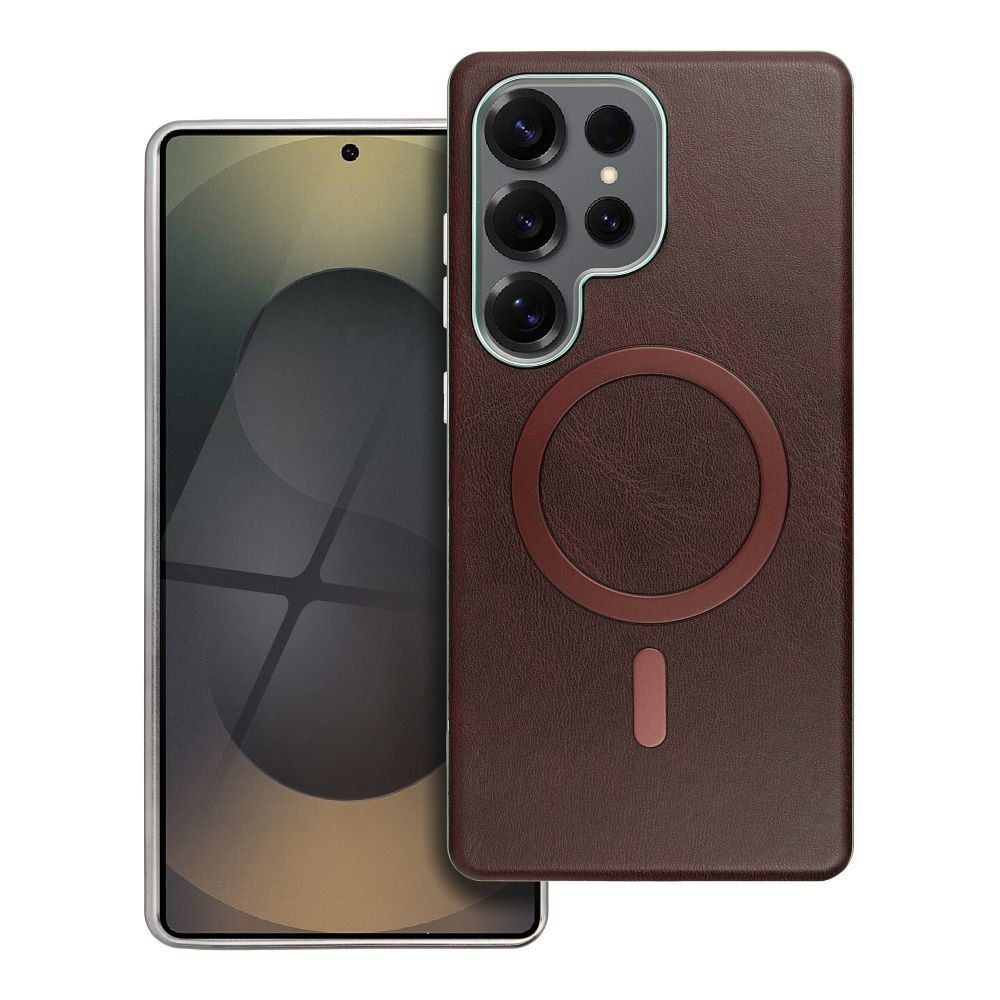 Futerał Gentleman MAG COVER MagSafe do SAMSUNG S25 PLUS brązowy