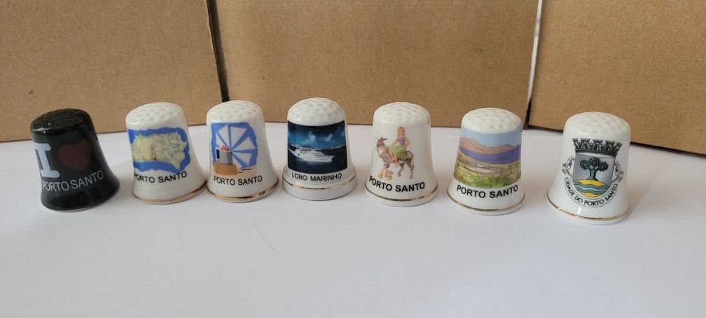Caneca, dedal e tapador de cortiça
