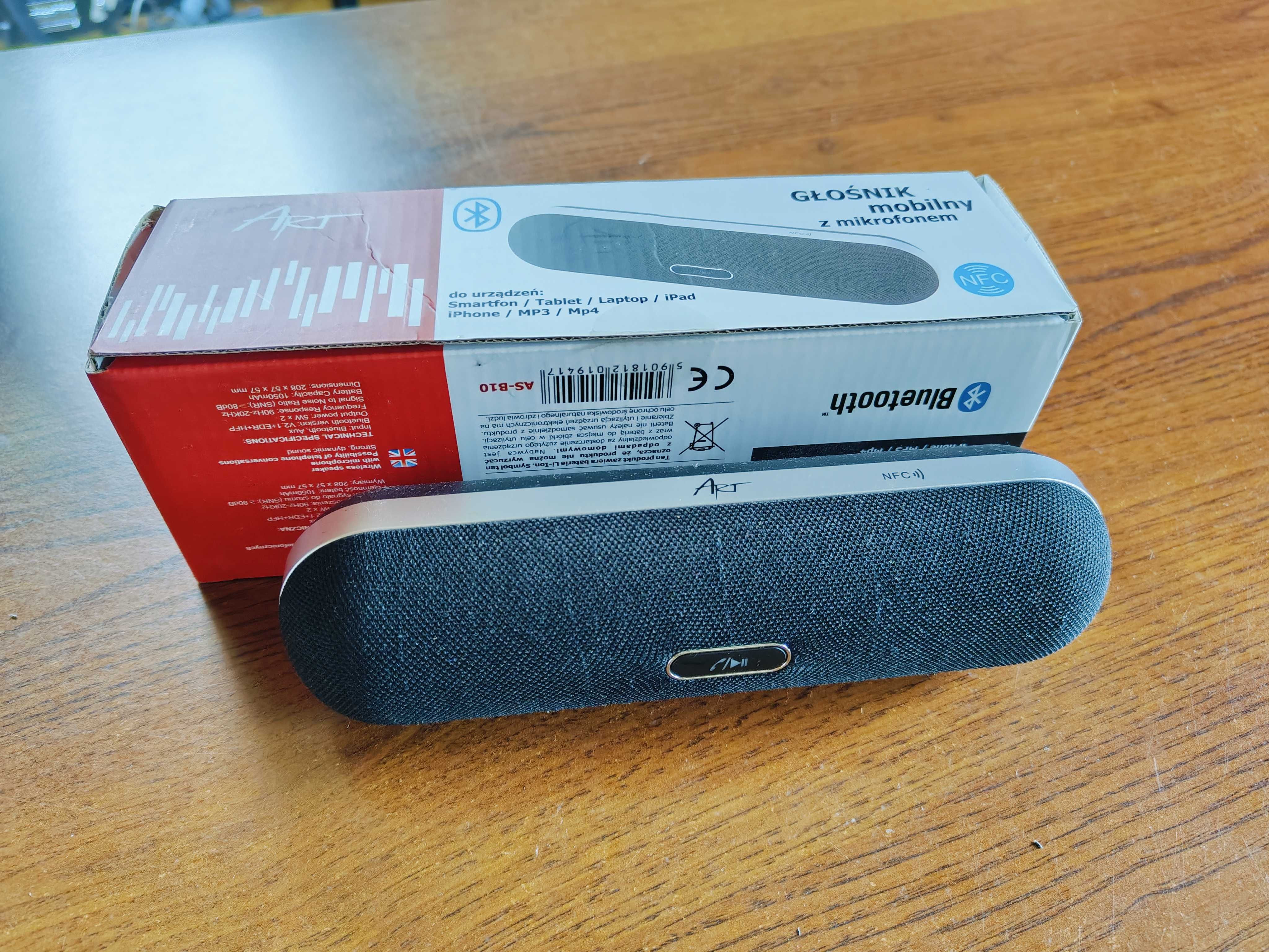 Przenośny głośnik bluetooth NFC z mikrofonem ART AS-B10 10W sprawny