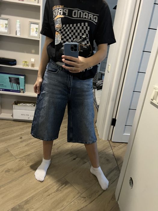 baggy бегі джинсові шорти сині s