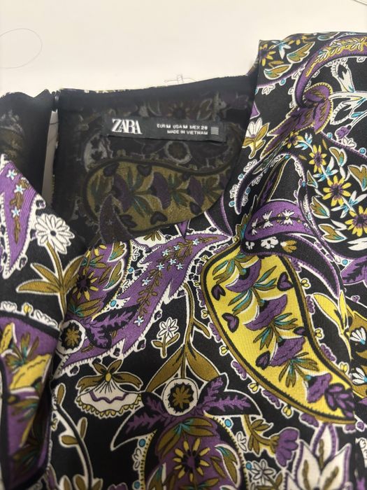 Krotka sukienka , wielokolorowa , kwiaty roz 38/M Zara