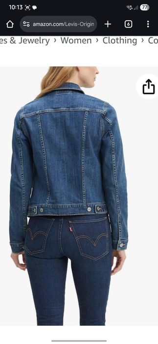 Куртка джинсова Levi's S Оригінал Нова Піджак Блейзер