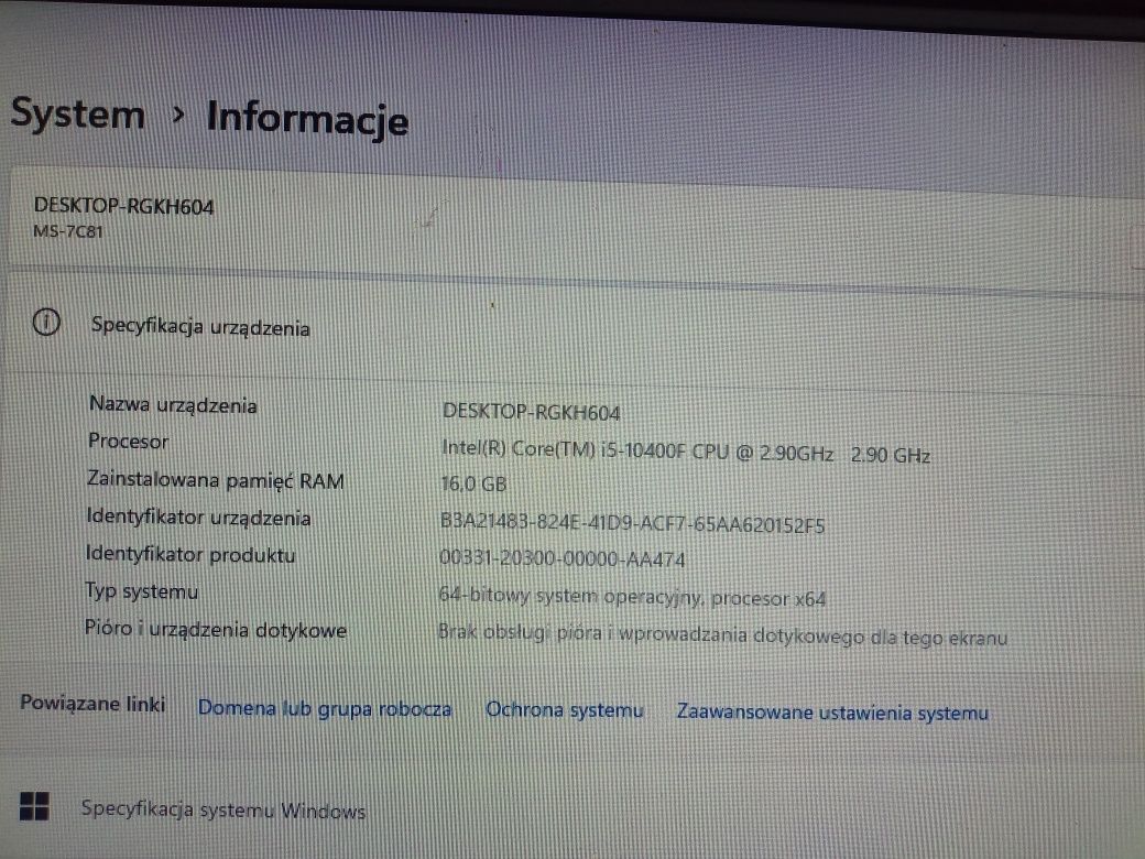 Komputer gamingowy bardzo dobry