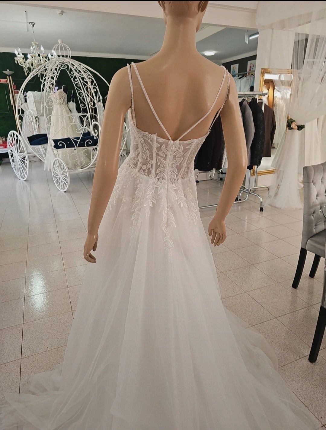 Vestido Noiva Princesa com saia glitter