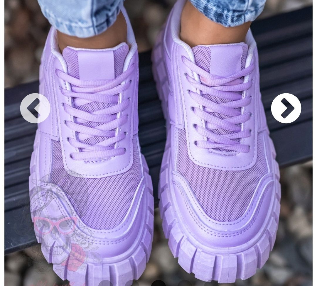 Nowe buty sportowe wiosna lato sneakersy fiolet liliowe lawenda 40