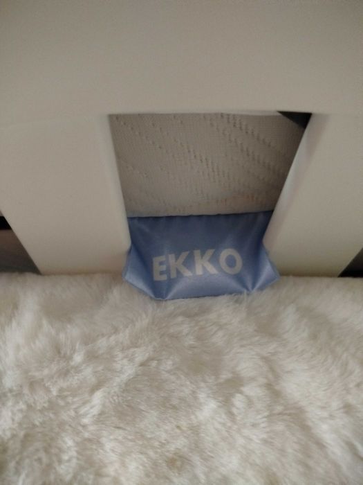 Łóżko białe 90x200 Lizbona, materac