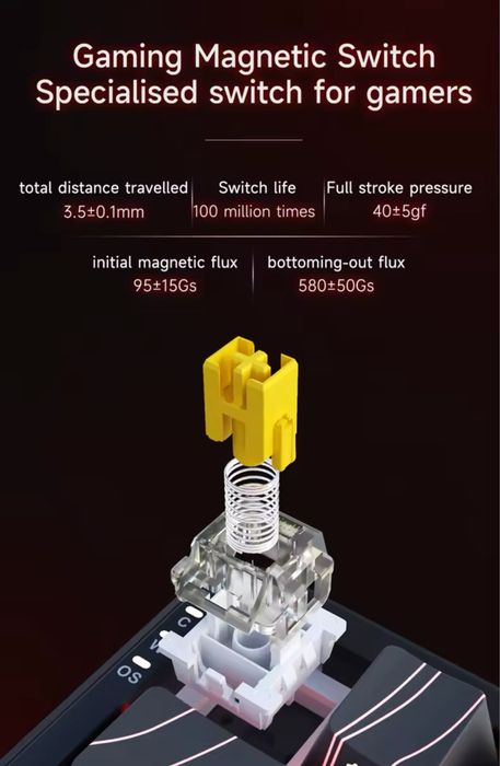 Игровая механическая магнитная клавиатура Ajazz ak680 max