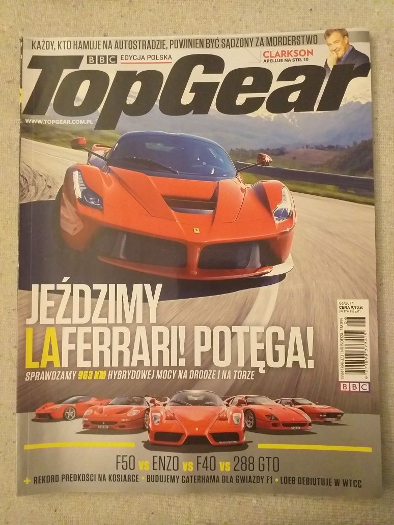 Magazyn Top Gear nr 77, NOWY z naklejkami, edycja polska, 06/2014, BBC