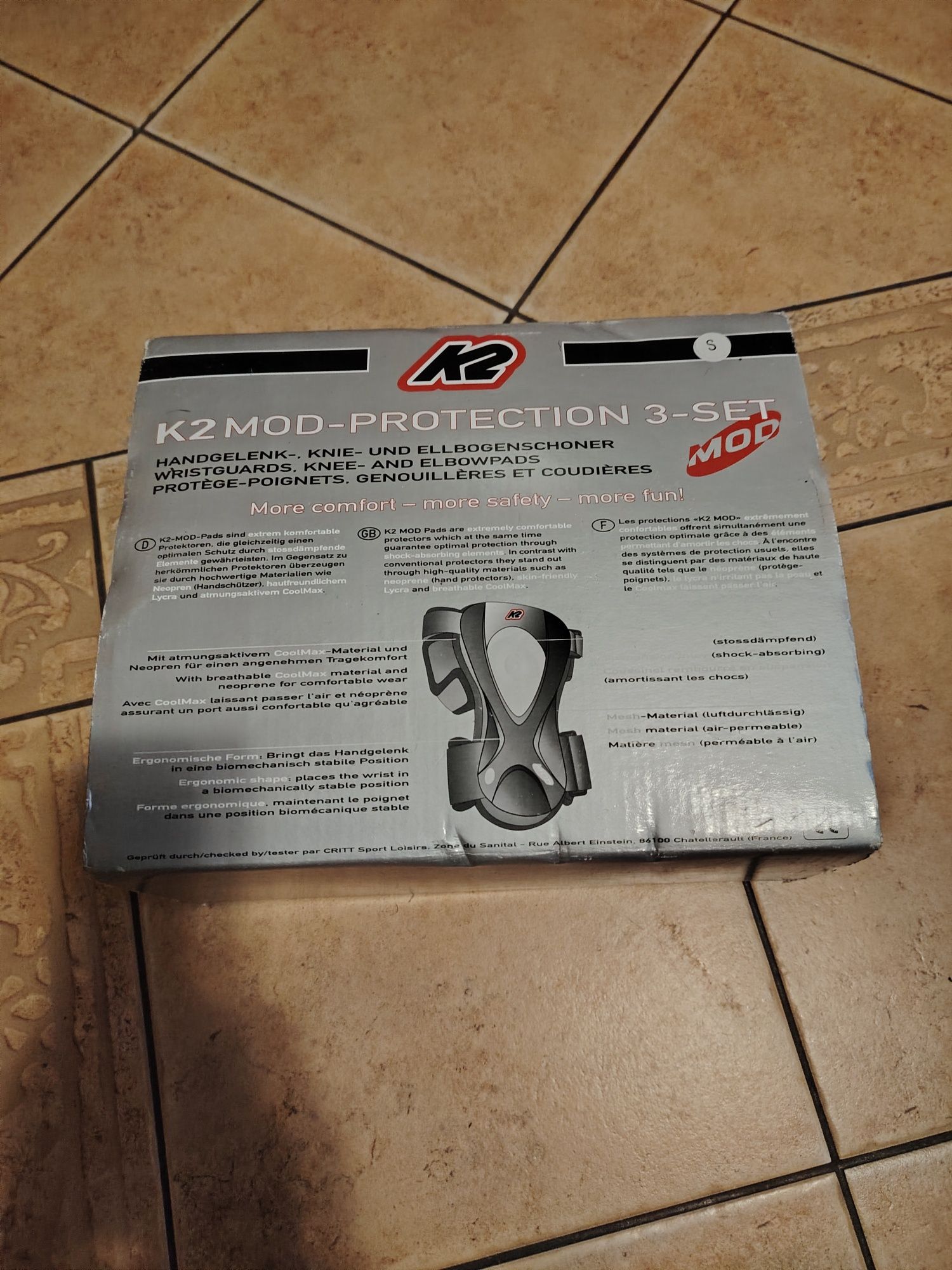 Zestaw ochraniaczy, K2 MOD PROTECTION 3 SET, rozmiar S