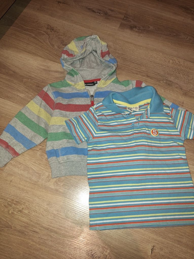 Bluza i bluzeczka chłopięca rozmiar 86