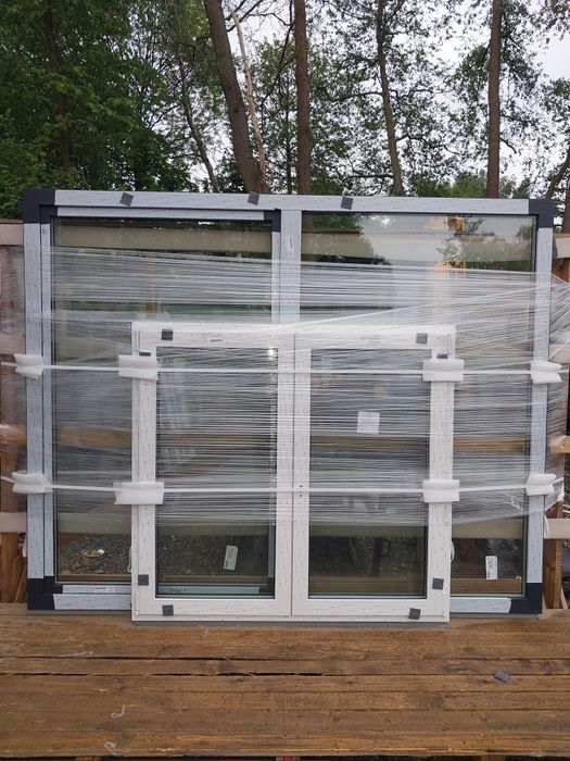 Drzwi przesuwne  Opcja Premium Automat 3szybowe Ciepła ramka 3uszczelk