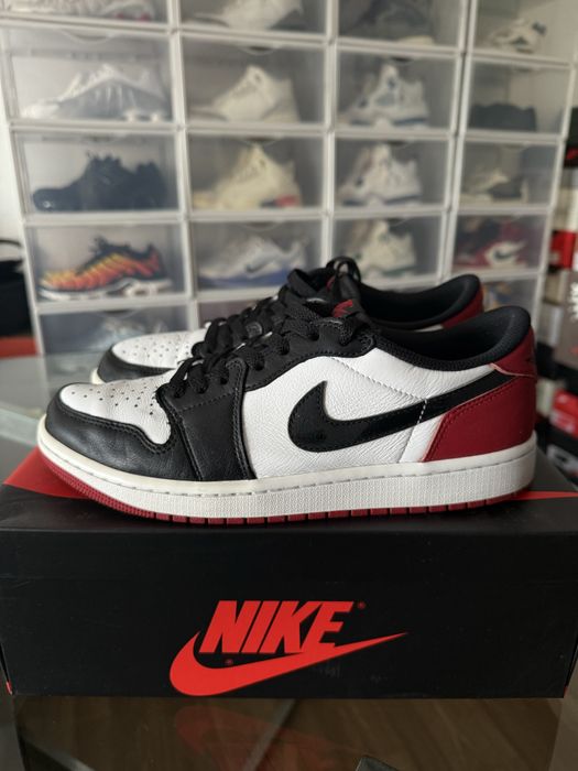 Air Jordan 1 retro low OG black toe tamanho 42,5
