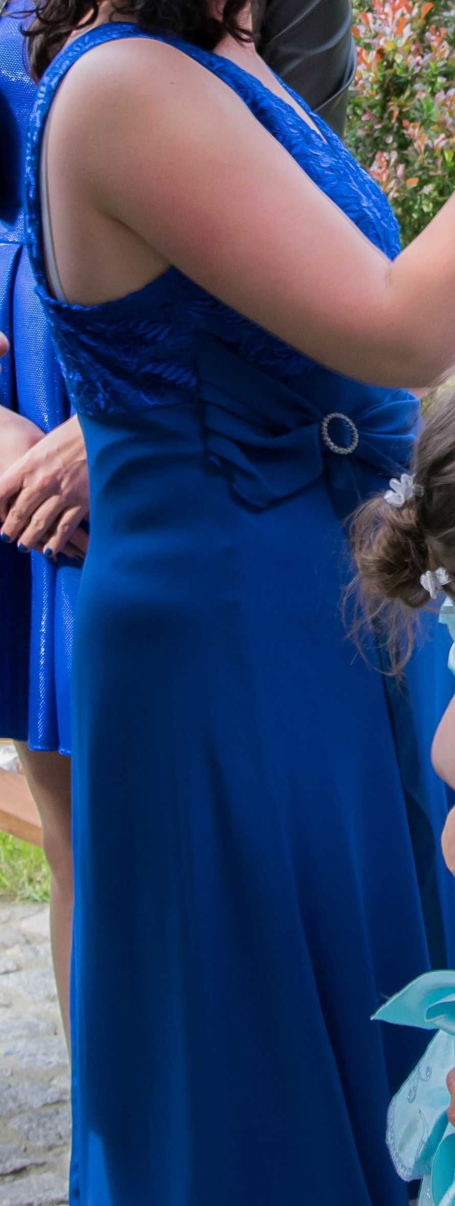 sukienka niebieska, tiul, rozmiar 44