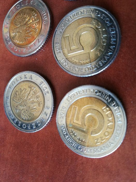 Moneta 5zł okoliczność. 100-lecie odzyskania przez Polskę niepodległoś