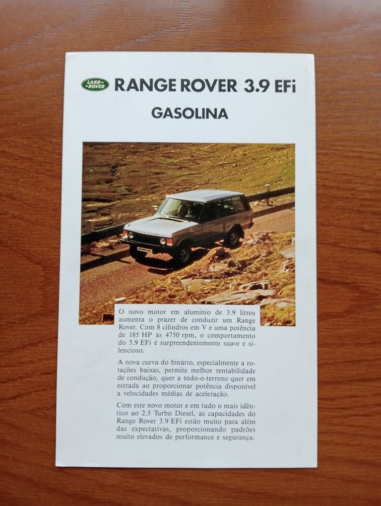 Catálogos Rover e Range Rover