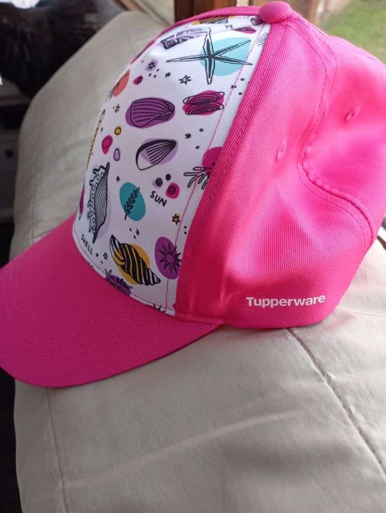 Czapka czapeczka z daszkiem firmy Tupperware nowa różowa sportowa
