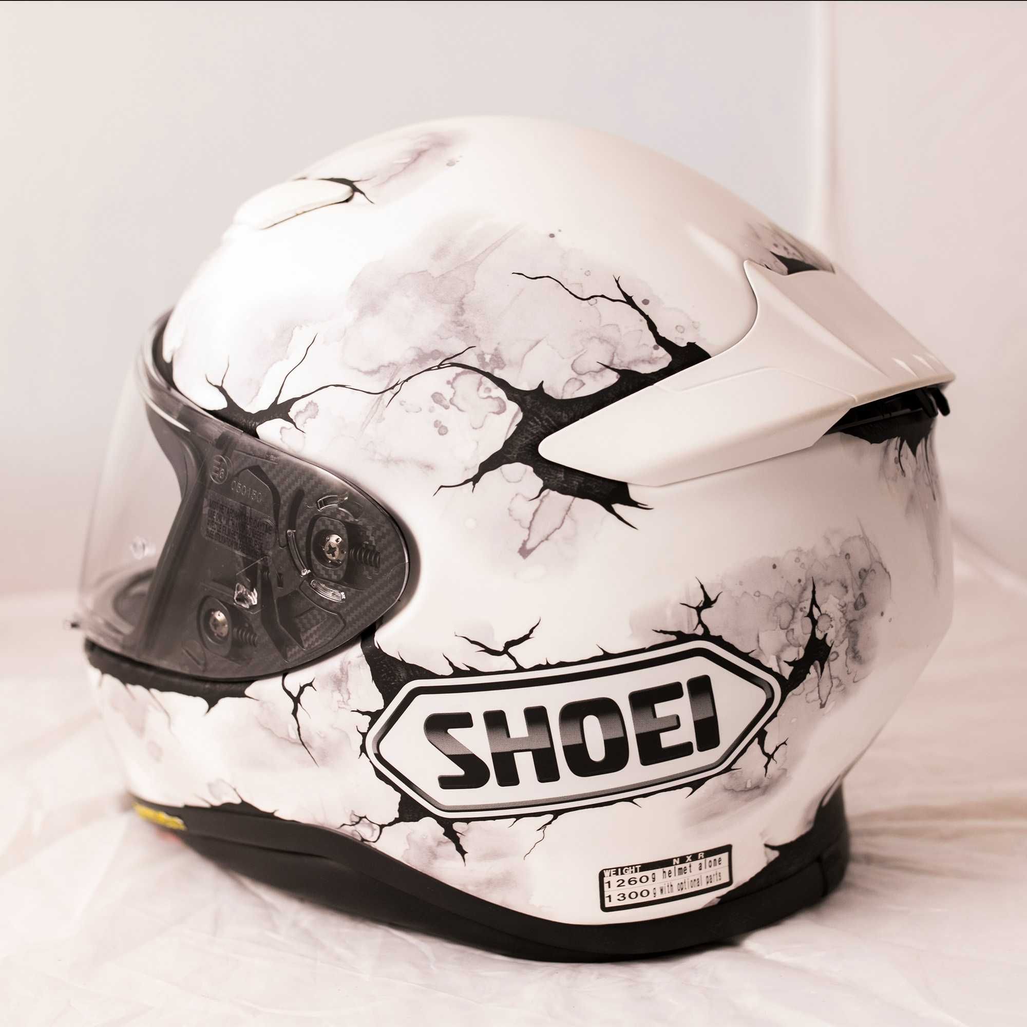 kask SHOEI NXR Ruts TC6 rozmiar S biały matowy - unikalne malowanie