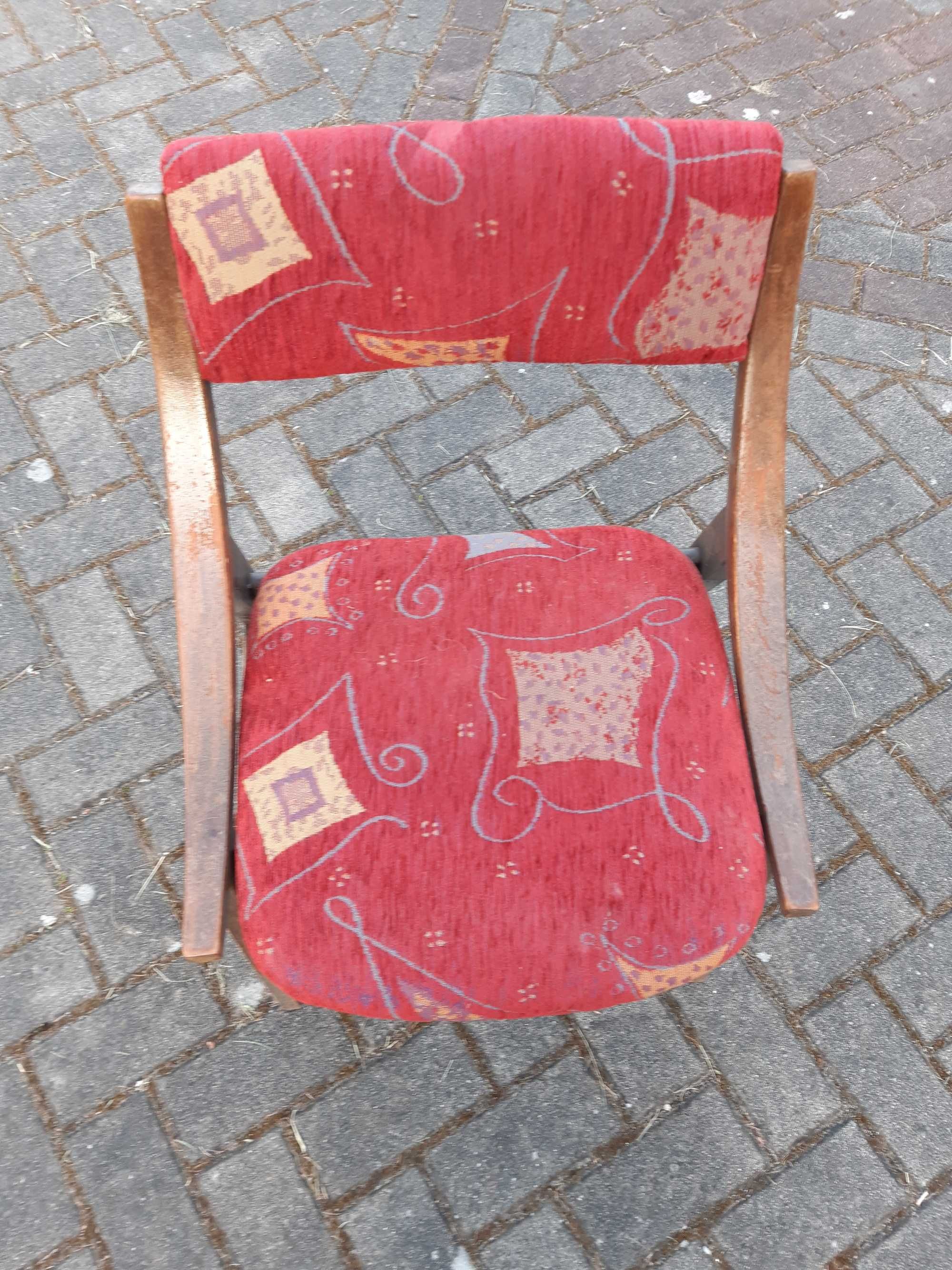 Krzesło skoczek PRL - komplet