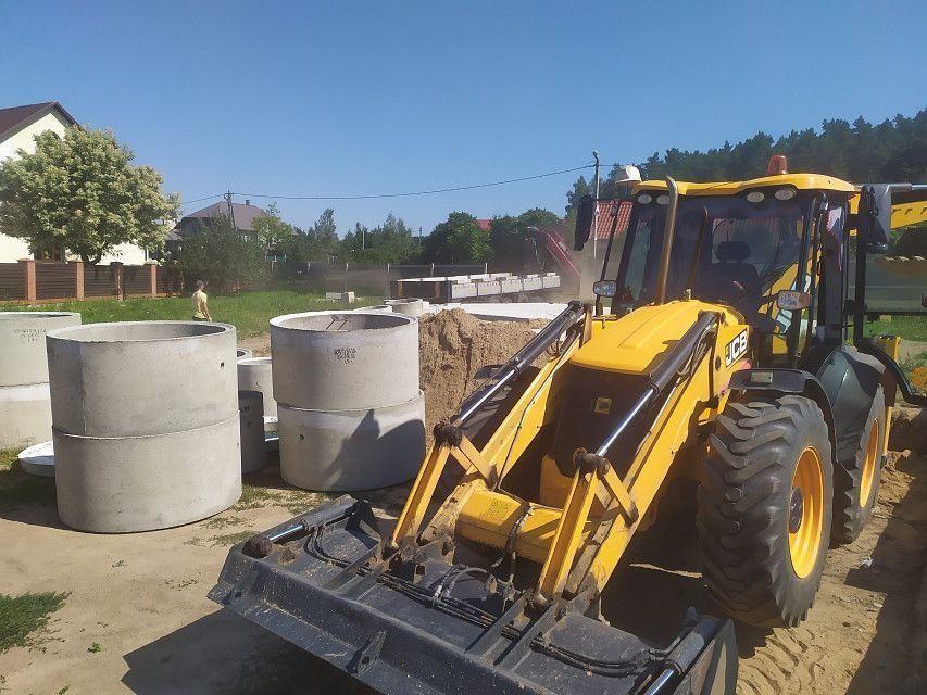 Копаємо септики з бетону вигрібні ями, каналізацію СМ210