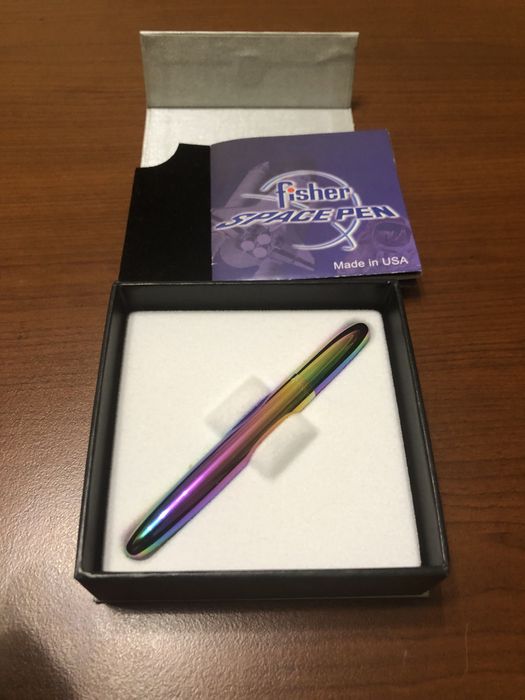 Ручка Fisher Space Pen Bullet Райдужний Нітрид Титану / 400RB