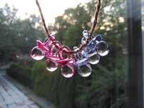 Cumelki Smoczki akrylowe handmade niebieskie różowe 13 sztuk