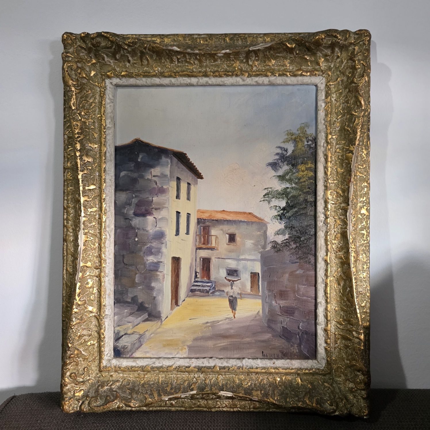 Pintura a óleo séc XIX de F. Maia (?)