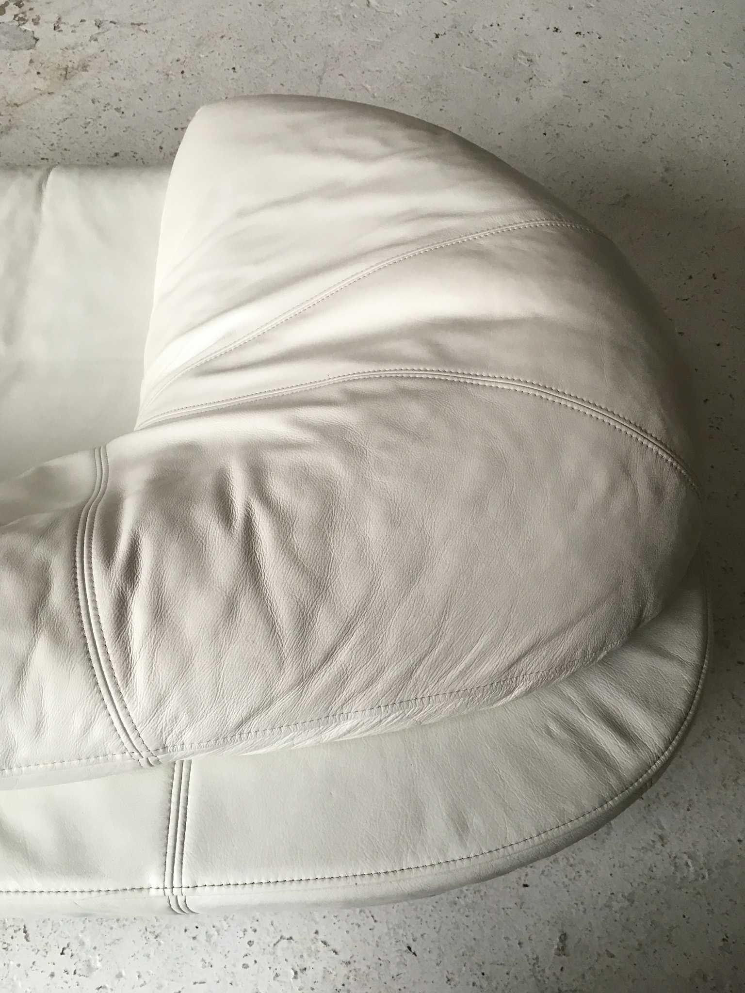Rolf Benz dwie sofy XXL skóra lata 90 vintage design