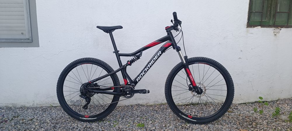 Bicicleta ROCKRIDER BTT ST 530 Preto/Vermelho 27,5"