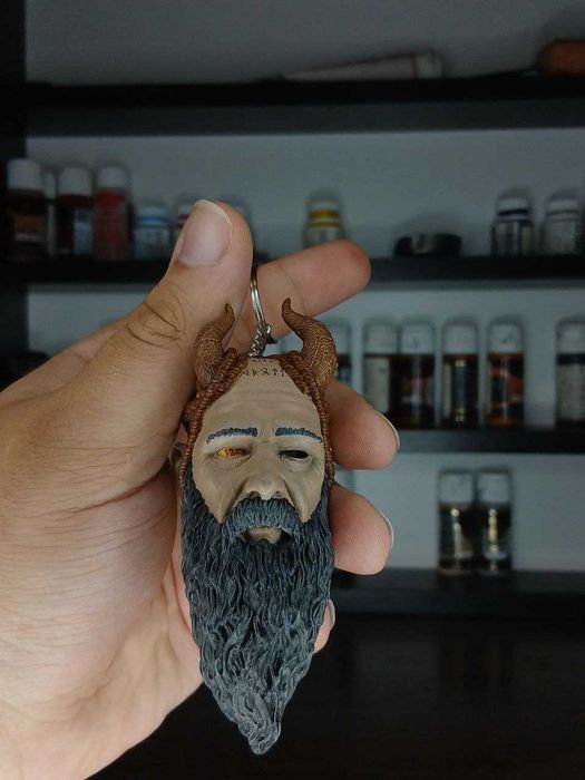 Брелок Мимира из игры "God of War" ("Бог Войны" Мимир)