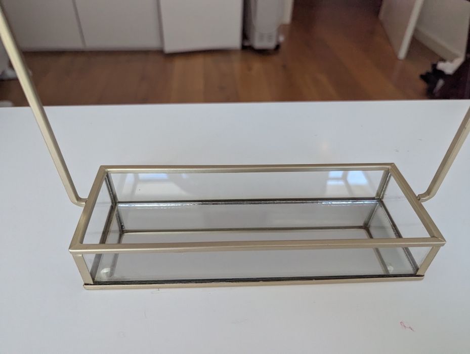 3 Caixas de vidro e espelho Gato Preto