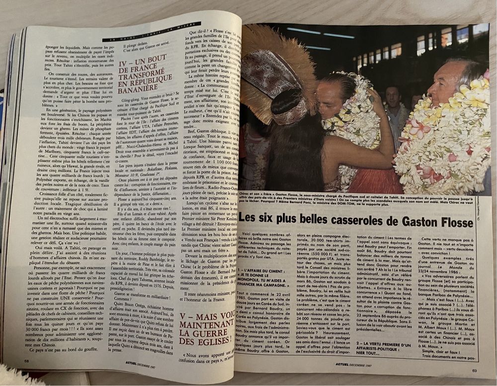 2 Revistas Actuel de 1987