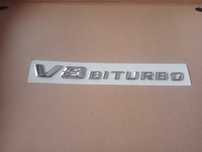 napis v 8 biturbo chromowy do Mercedesa na bok promocja
