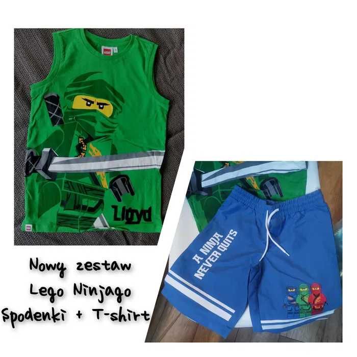 C&A Nowe spodenki lego ninjago 116 spodenki t-shirt lego 116 komplet