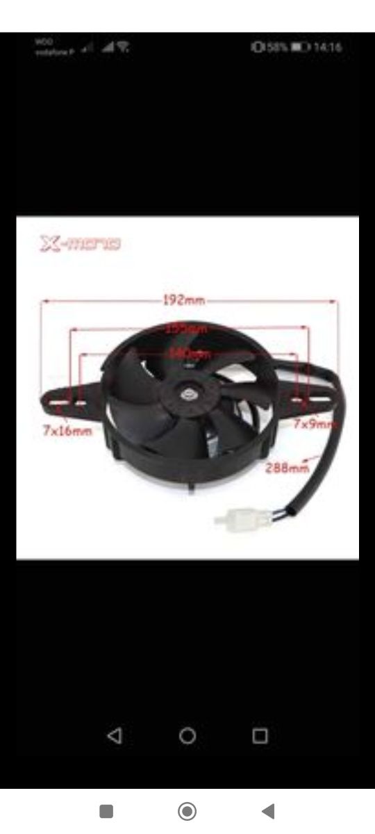 Ventoinha ventilador mota 12 v