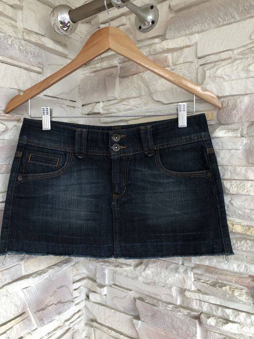 Джинсовая мини юбка