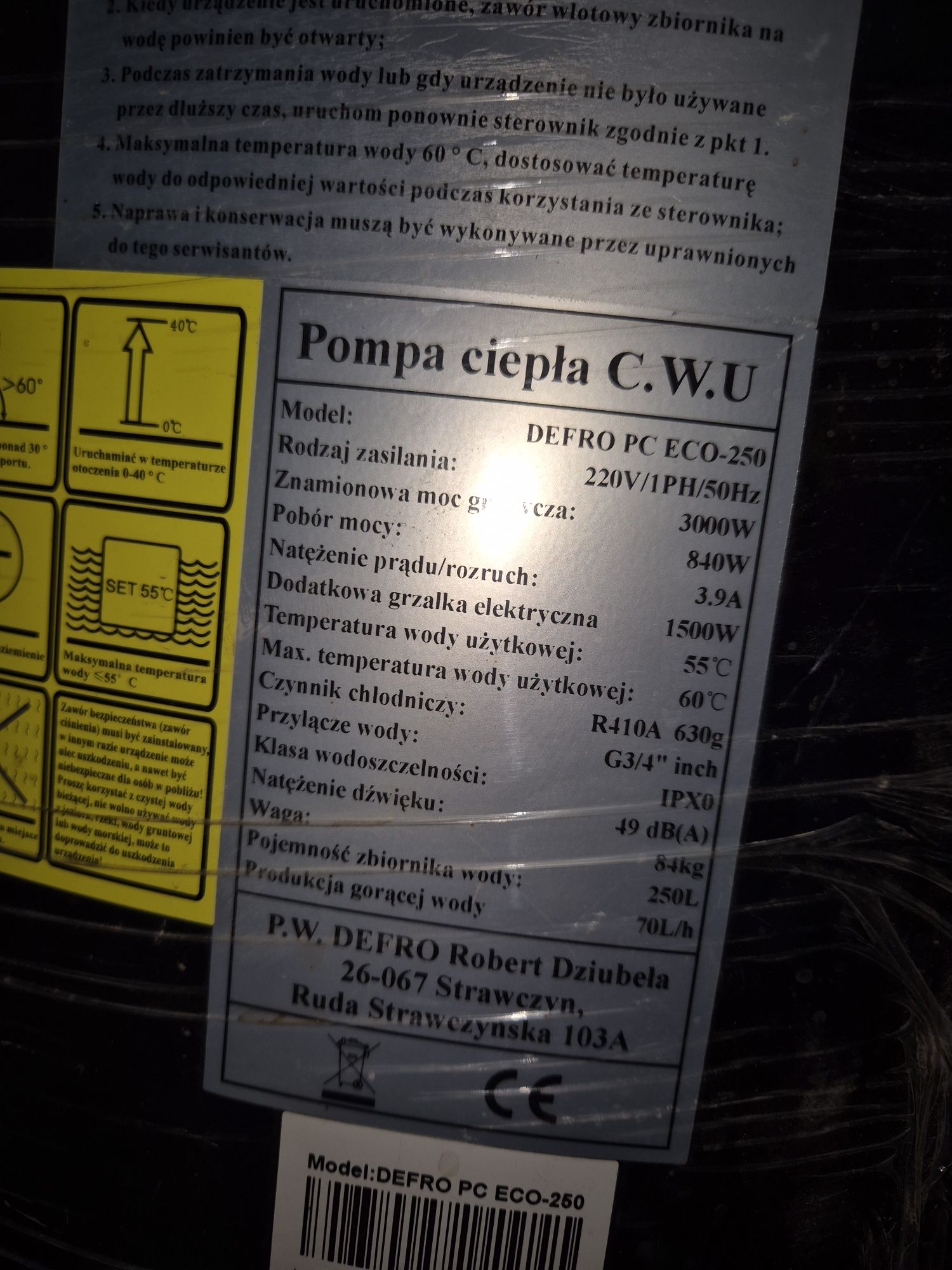 Pompa ciepła Defro