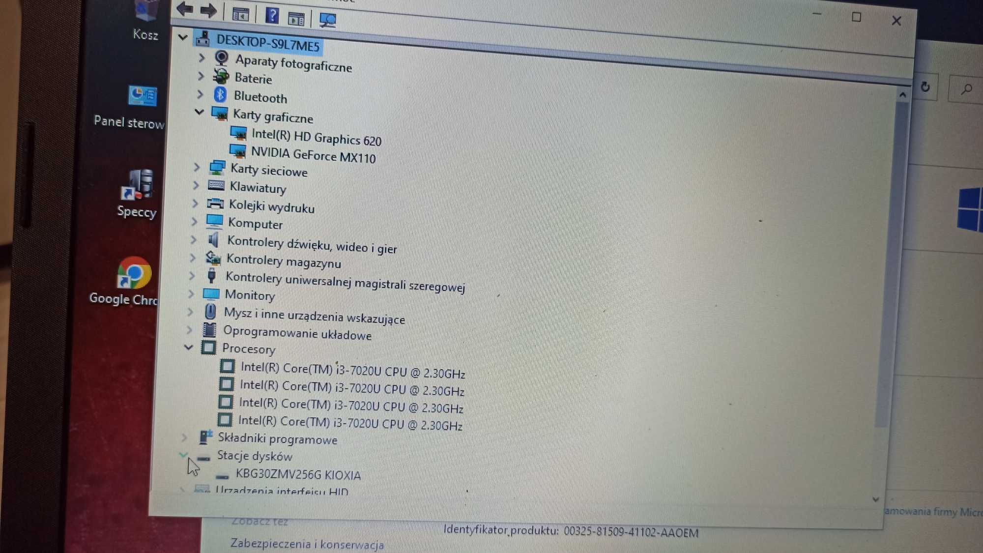 HP intel i3 7gen SSD nvme 256gb laptop 15,6 cali 12gb ram