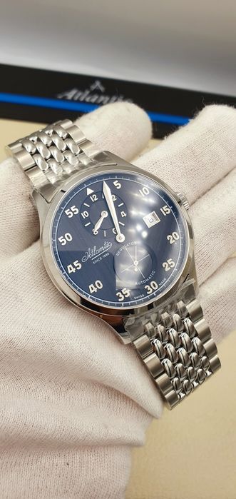 Atlantic Worldmaster Regulator Automatic na bransolecie - 42 mm  Swiss