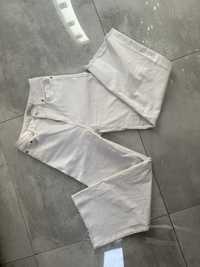 Biale spodnie damskie szerokie