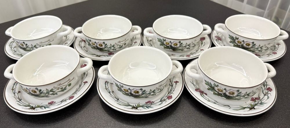 Фарфоровая супница бульоница Villeroy Boch серия Botanika GDR Германия