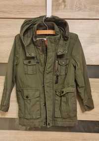 Kurtka, parka oliwkowa r. 98-104, 3-4latka