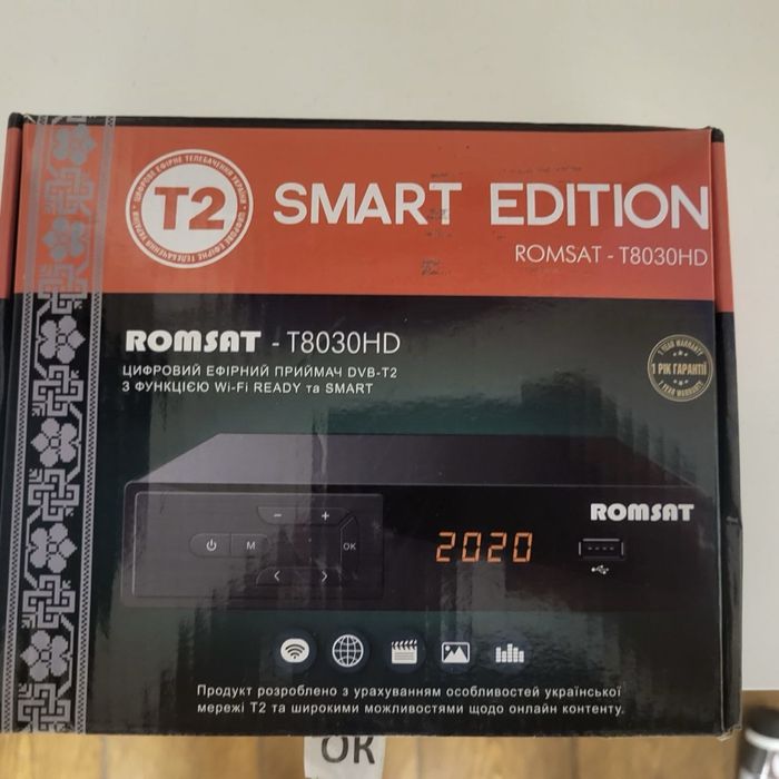 Цифровий ефірний приймач Romsat T8030HD